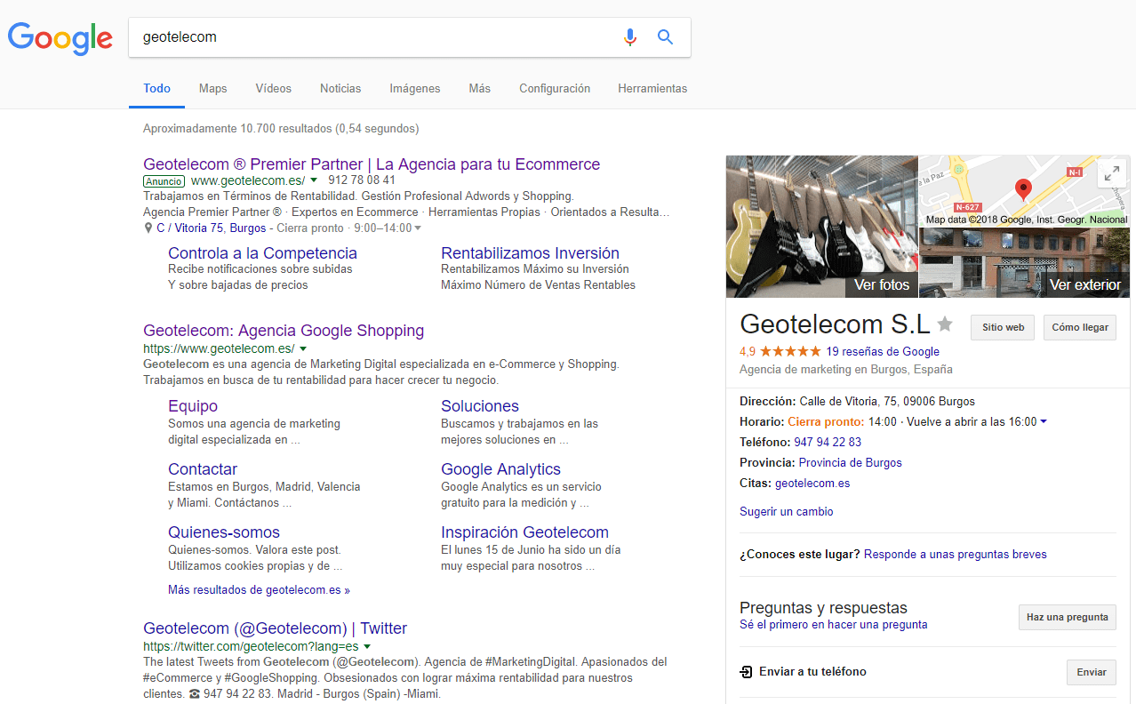 Geotelecom Google Search