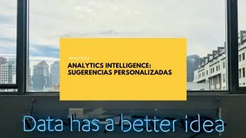 Analytics Intelligence: sugerencias personalizadas