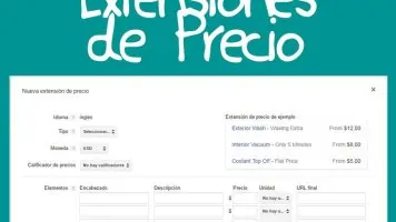 Extensiones de precio